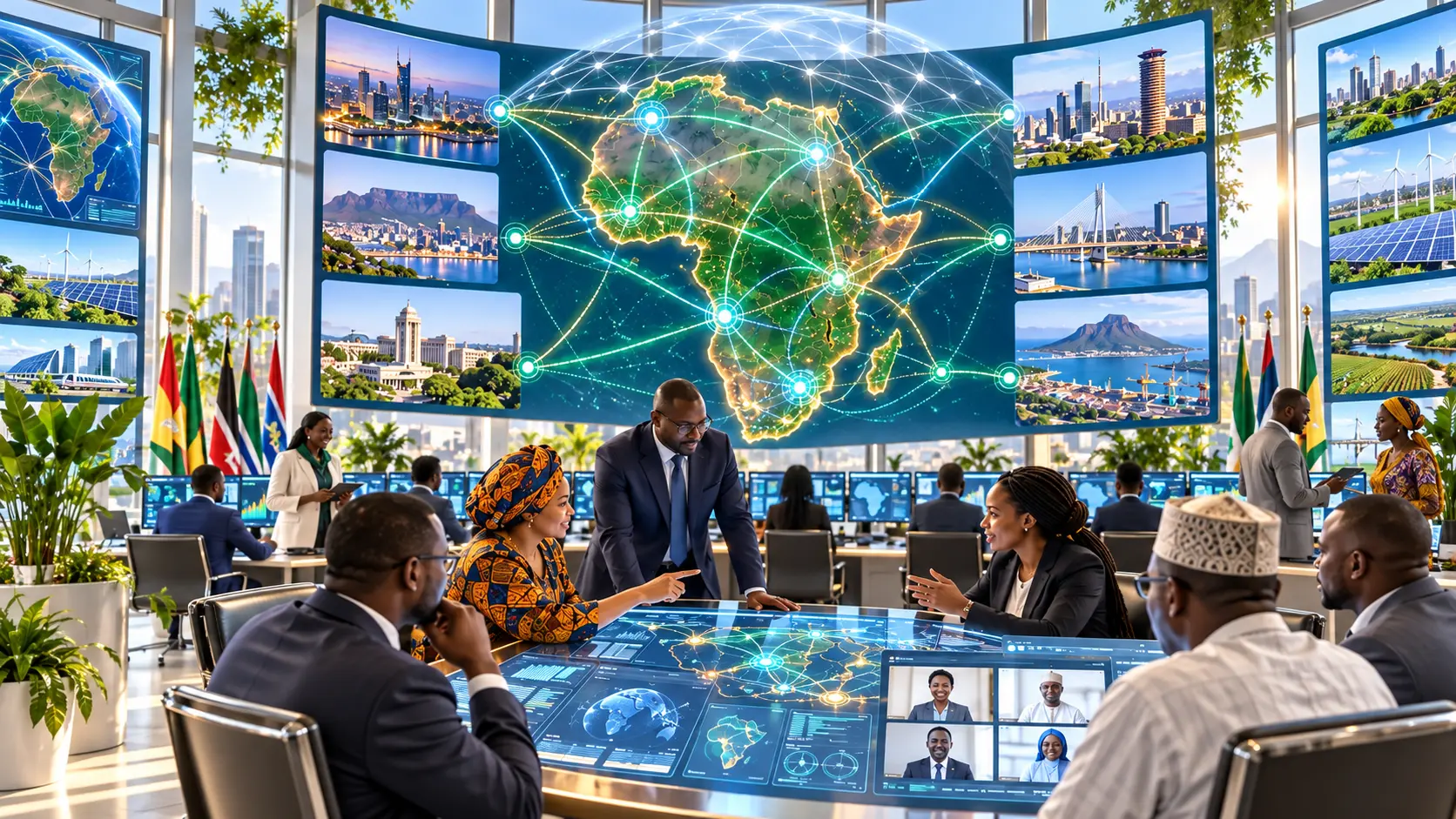 Regional African partners coordinating trusted cross-border intelligence beneath a White Team governance layer
